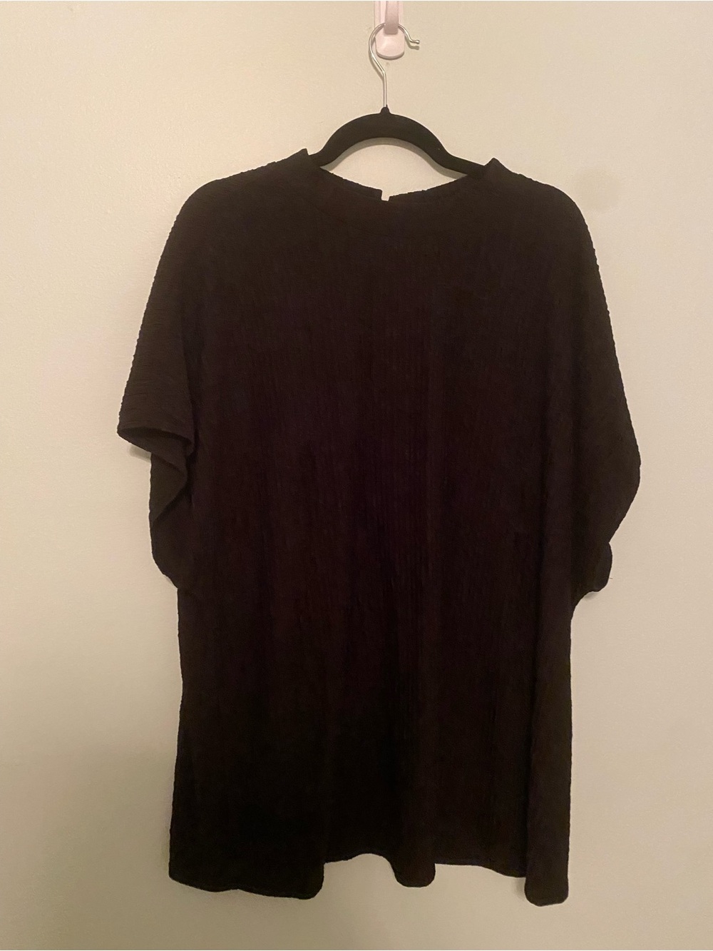 SHEIN Curve Black Ribbed Top